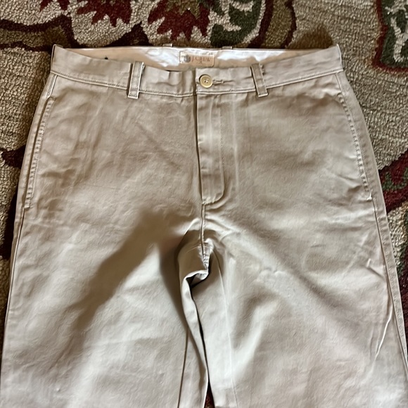 J CREW Size 31W x 30L Flat Front Chino 100% Cotton Comfort Khaki Casual $89 NEW - Picture 16 of 16